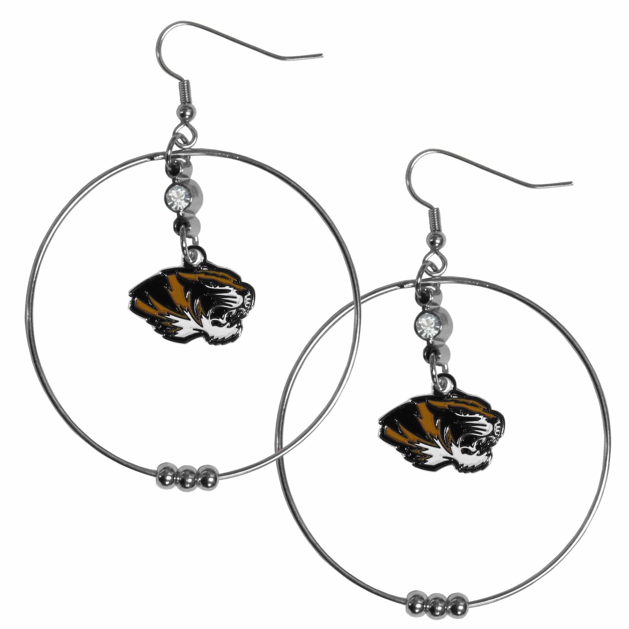 Missouri Tigers 2 Inch Hoop Earrings - Siskiyou Buckle - Flyclothing LLC