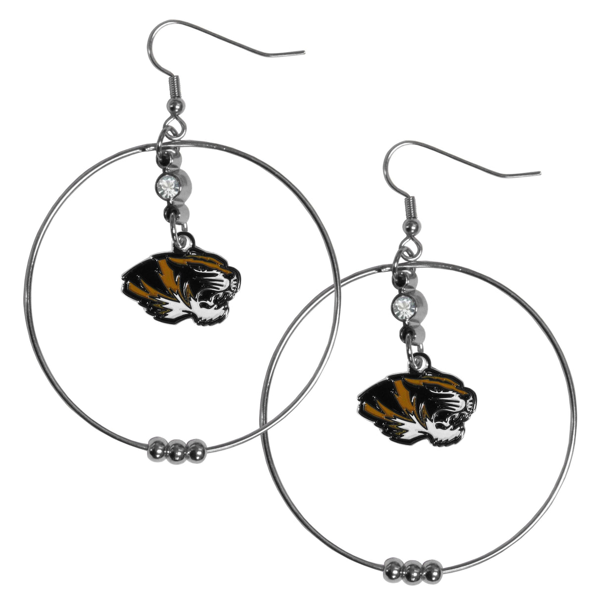 Missouri Tigers 2 Inch Hoop Earrings - Flyclothing LLC