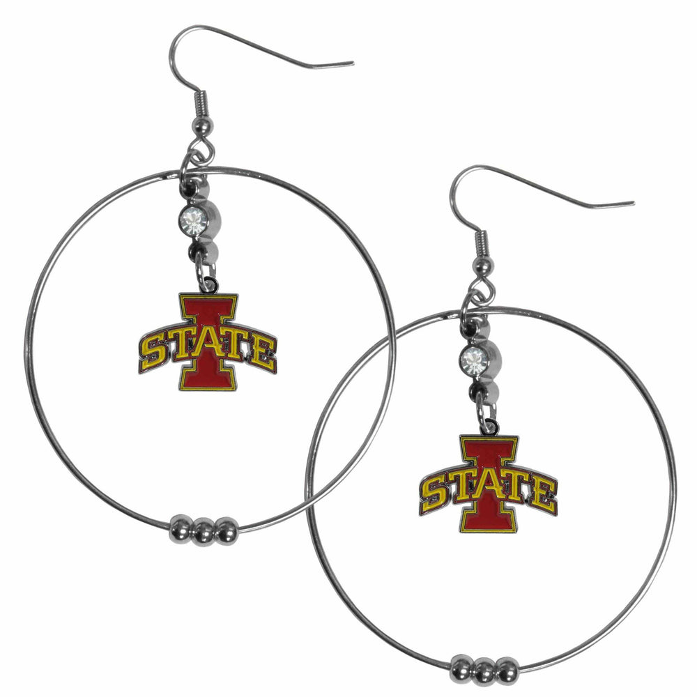 Iowa St. Cyclones 2 Inch Hoop Earrings - Siskiyou Buckle - Flyclothing LLC