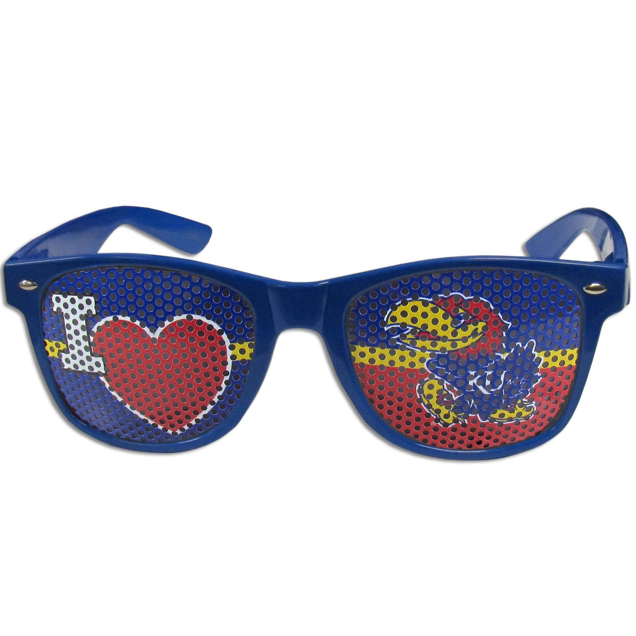 Kansas Jayhawks I Heart Game Day Shades - Flyclothing LLC