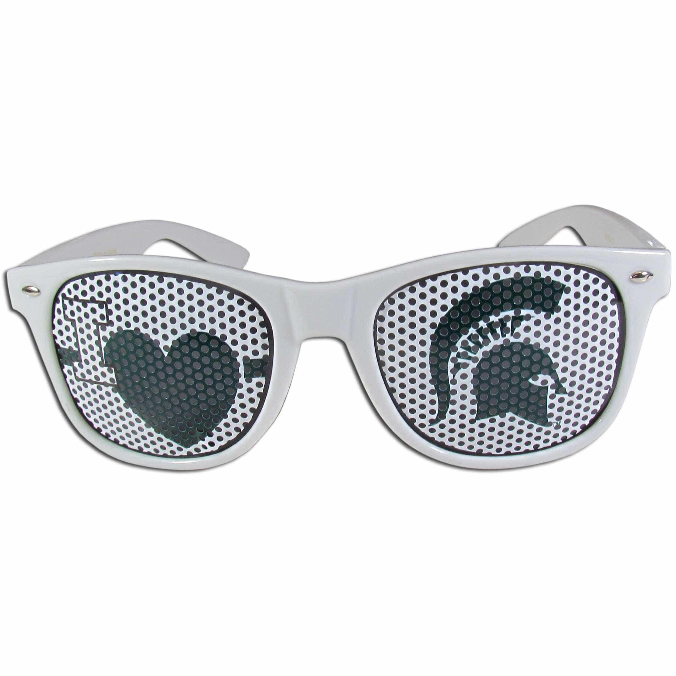 Michigan St. Spartans I Heart Game Day Shades - Siskiyou Buckle