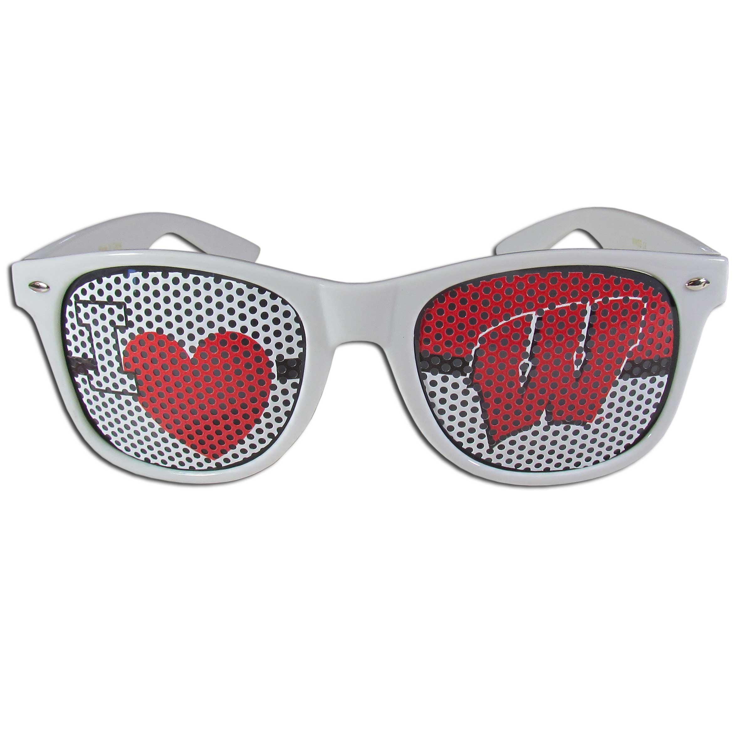 Wisconsin Badgers I Heart Game Day Shades - Flyclothing LLC
