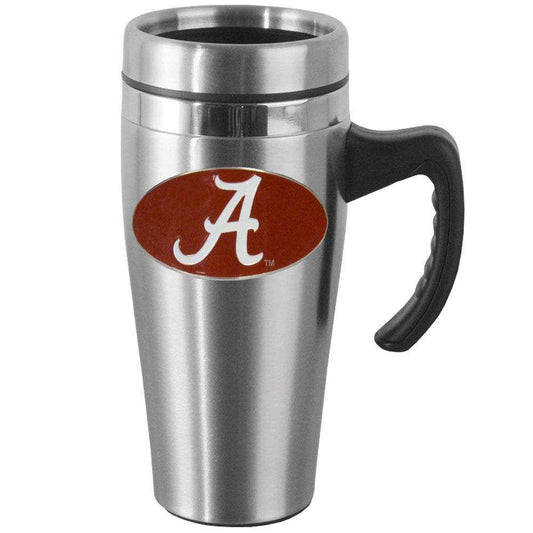 Alabama Crimson Tide Steel Travel Mug w/Handle - Siskiyou Buckle - Flyclothing LLC