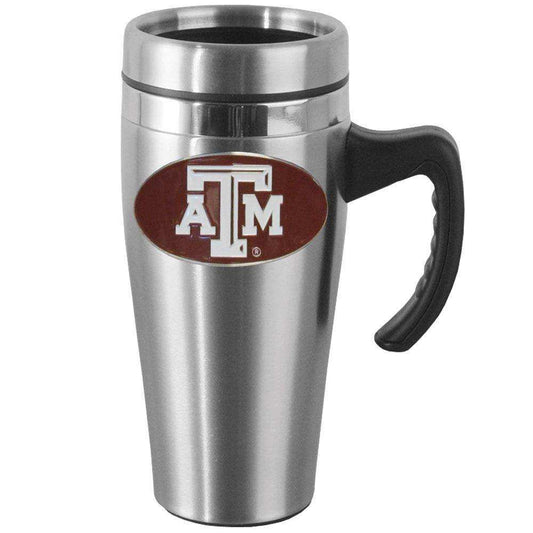 Texas A & M Aggies Steel Travel Mug w/Handle - Siskiyou Buckle - Flyclothing LLC