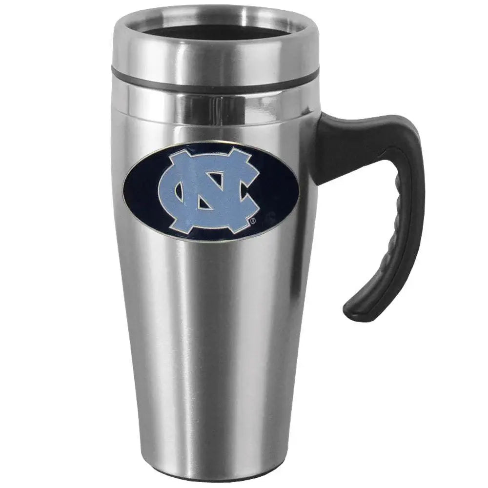 N. Carolina Tar Heels Steel Travel Mug w/Handle - Siskiyou Buckle - Flyclothing LLC