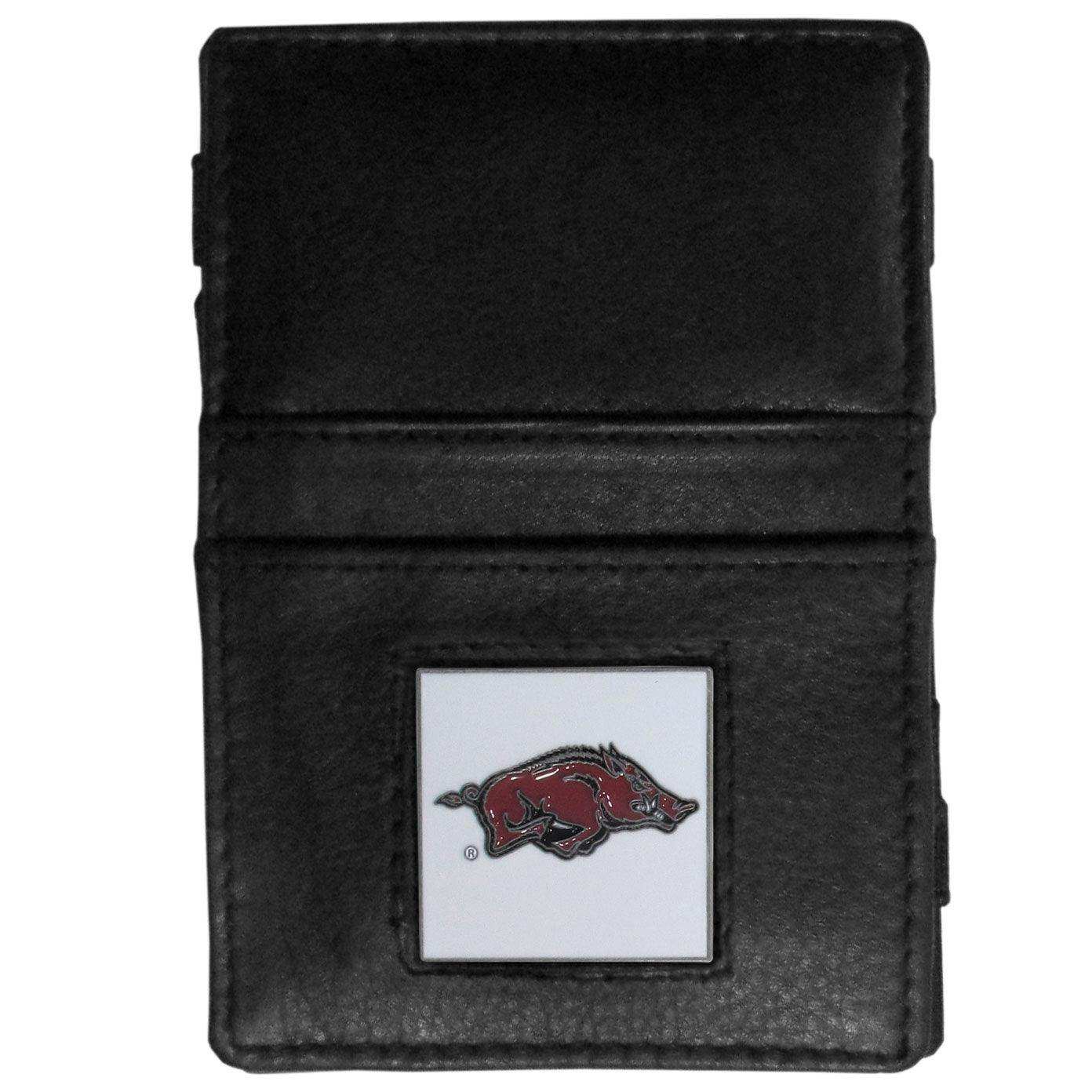 Arkansas Razorbacks Leather Jacob's Ladder Wallet - Siskiyou Buckle - Flyclothing LLC