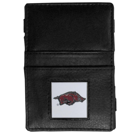 Arkansas Razorbacks Leather Jacob's Ladder Wallet - Siskiyou Buckle