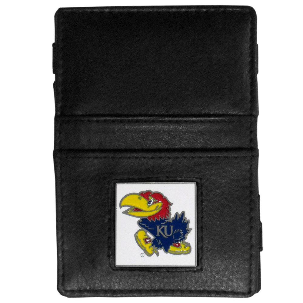 Kansas Jayhawks Leather Jacob's Ladder Wallet - Siskiyou Buckle