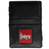 Nebraska Cornhuskers Leather Jacob's Ladder Wallet - Siskiyou Buckle