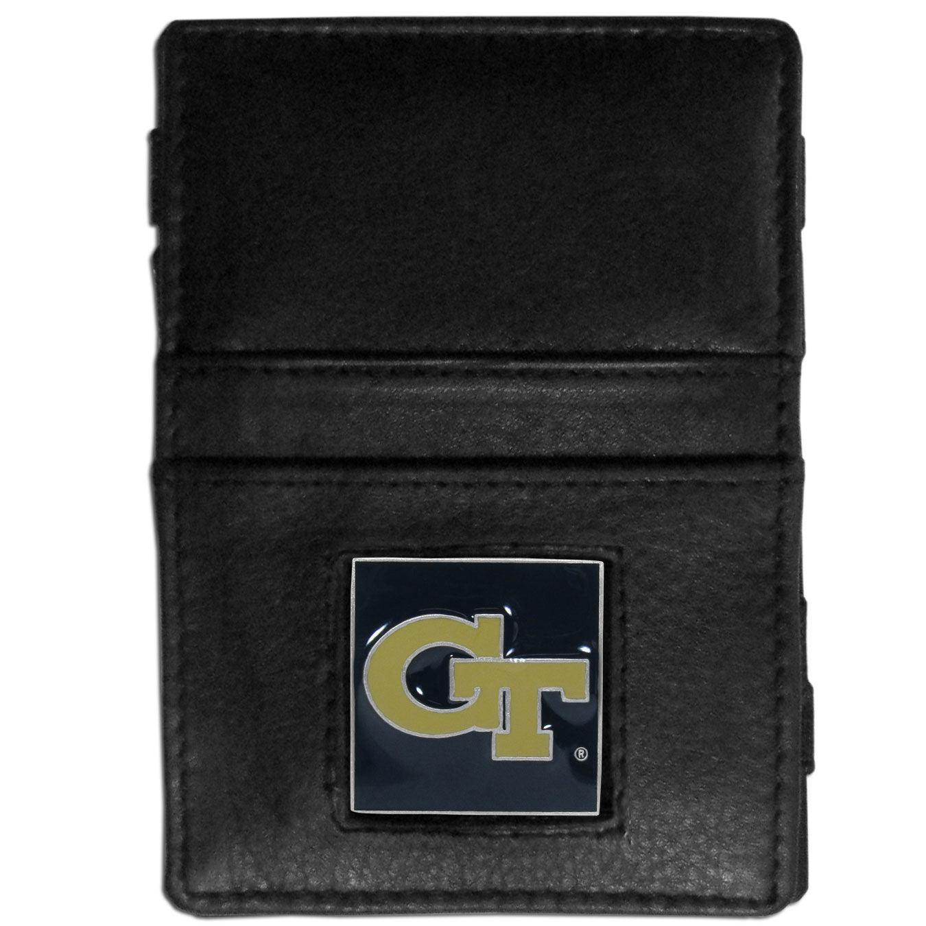 Georgia Tech Yellow Jackets Leather Jacob's Ladder Wallet - Siskiyou Buckle