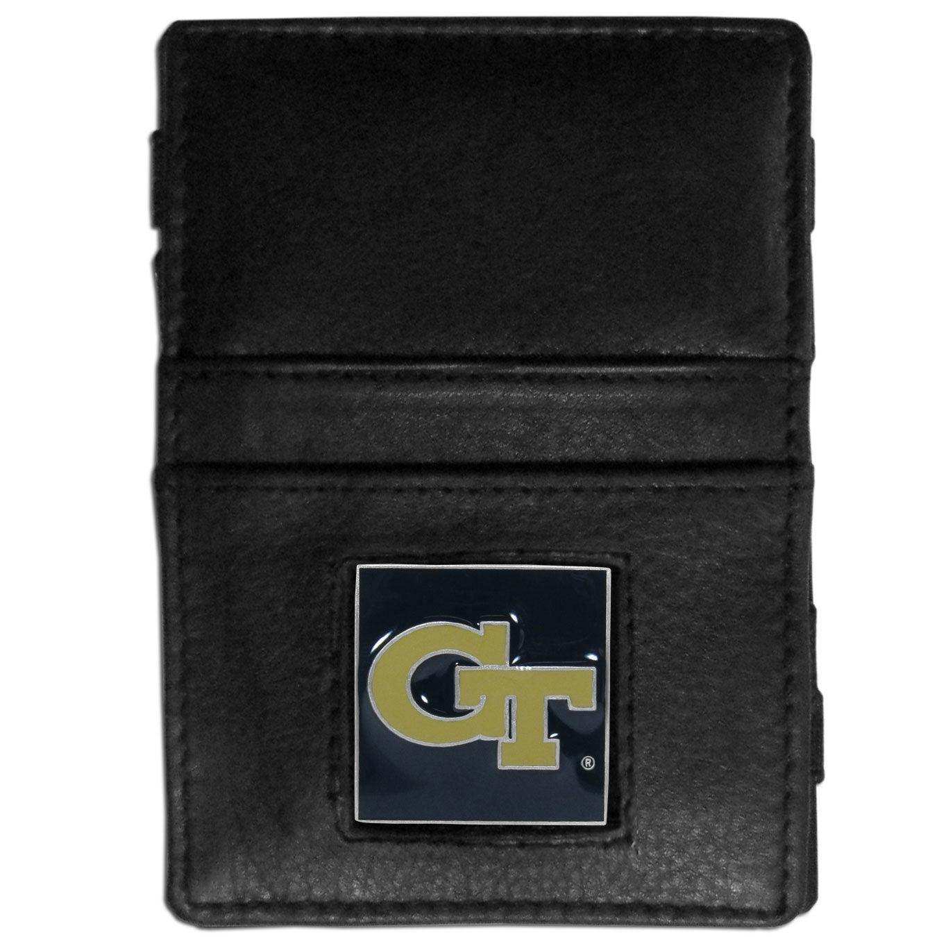 Georgia Tech Yellow Jackets Leather Jacob's Ladder Wallet - Siskiyou Buckle - Flyclothing LLC