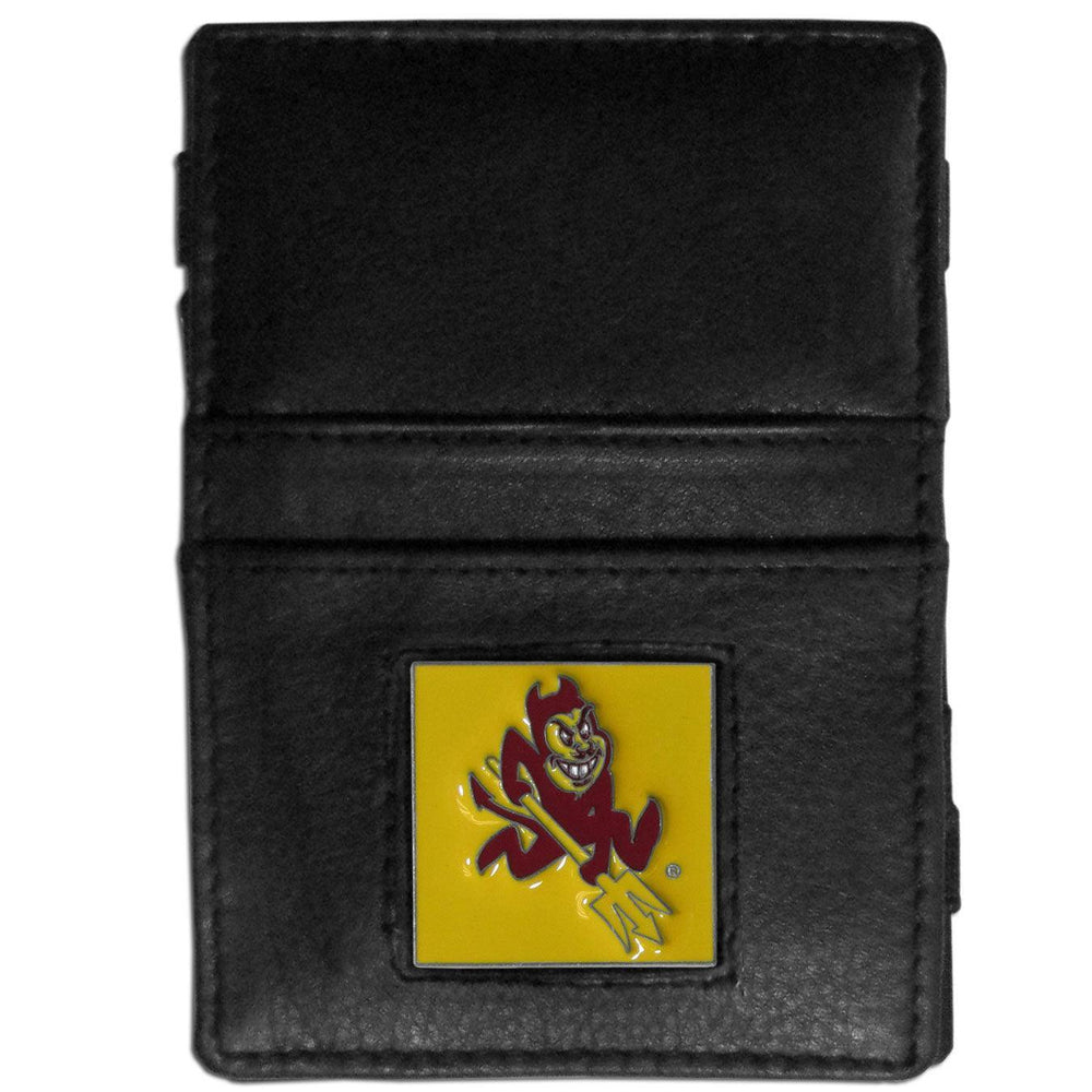 Arizona St. Sun Devils Leather Jacob's Ladder Wallet - Siskiyou Buckle