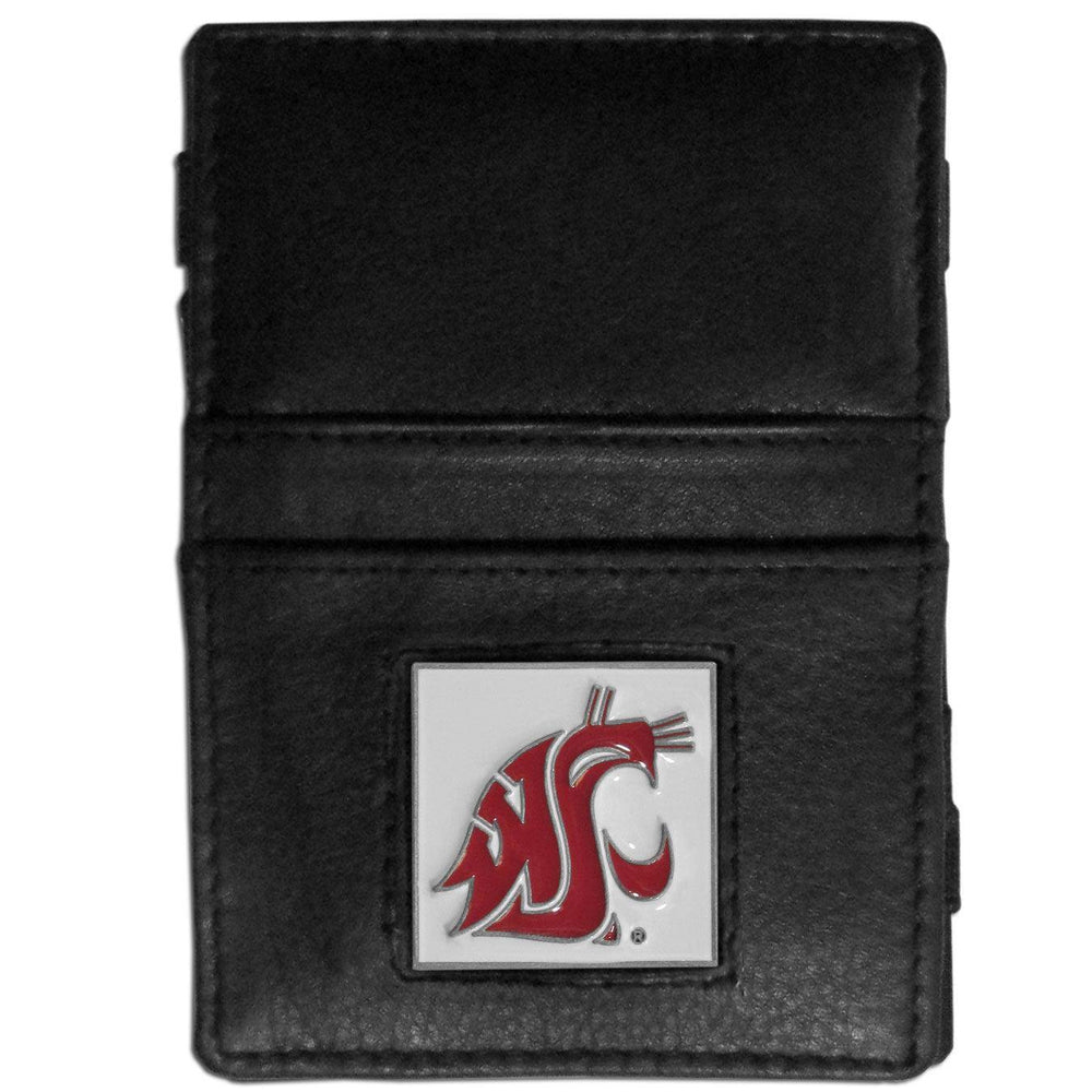 Washington St. Cougars Leather Jacob's Ladder Wallet - Siskiyou Buckle