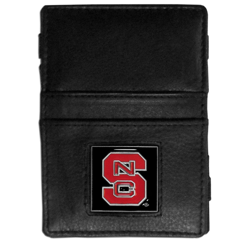 N. Carolina St. Wolfpack Leather Jacob's Ladder Wallet - Siskiyou Buckle