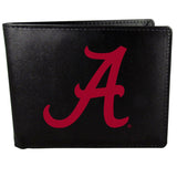 Alabama Crimson Tide Leather Bi-fold Wallet, Large Logo - Siskiyou Buckle