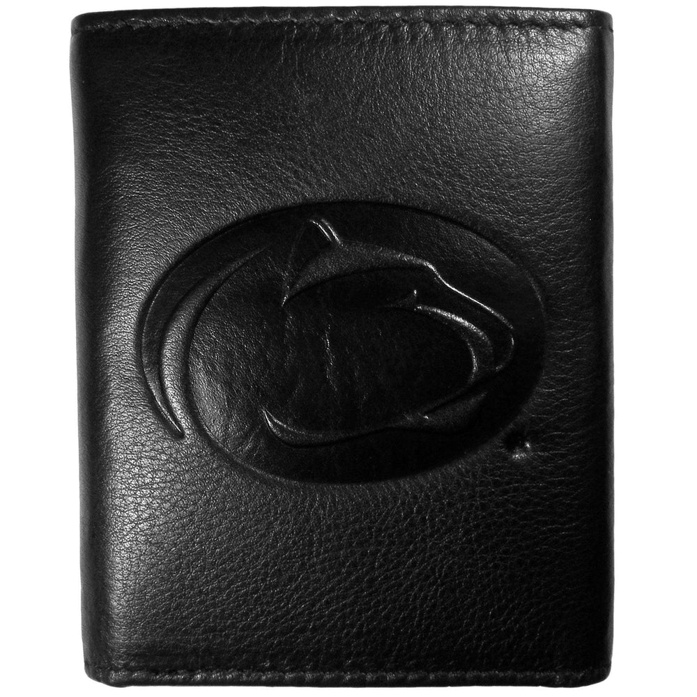 Penn St. Nittany Lions Embossed Leather Tri-fold Wallet - Siskiyou Buckle