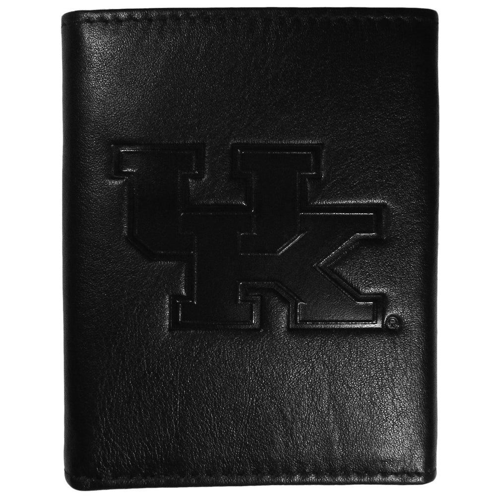 Kentucky Wildcats Embossed Leather Tri-fold Wallet - Siskiyou Buckle