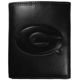 Georgia Bulldogs Embossed Leather Tri-fold Wallet - Siskiyou Buckle
