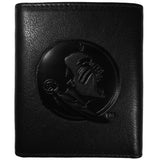 Florida St. Seminoles Embossed Leather Tri-fold Wallet - Siskiyou Buckle