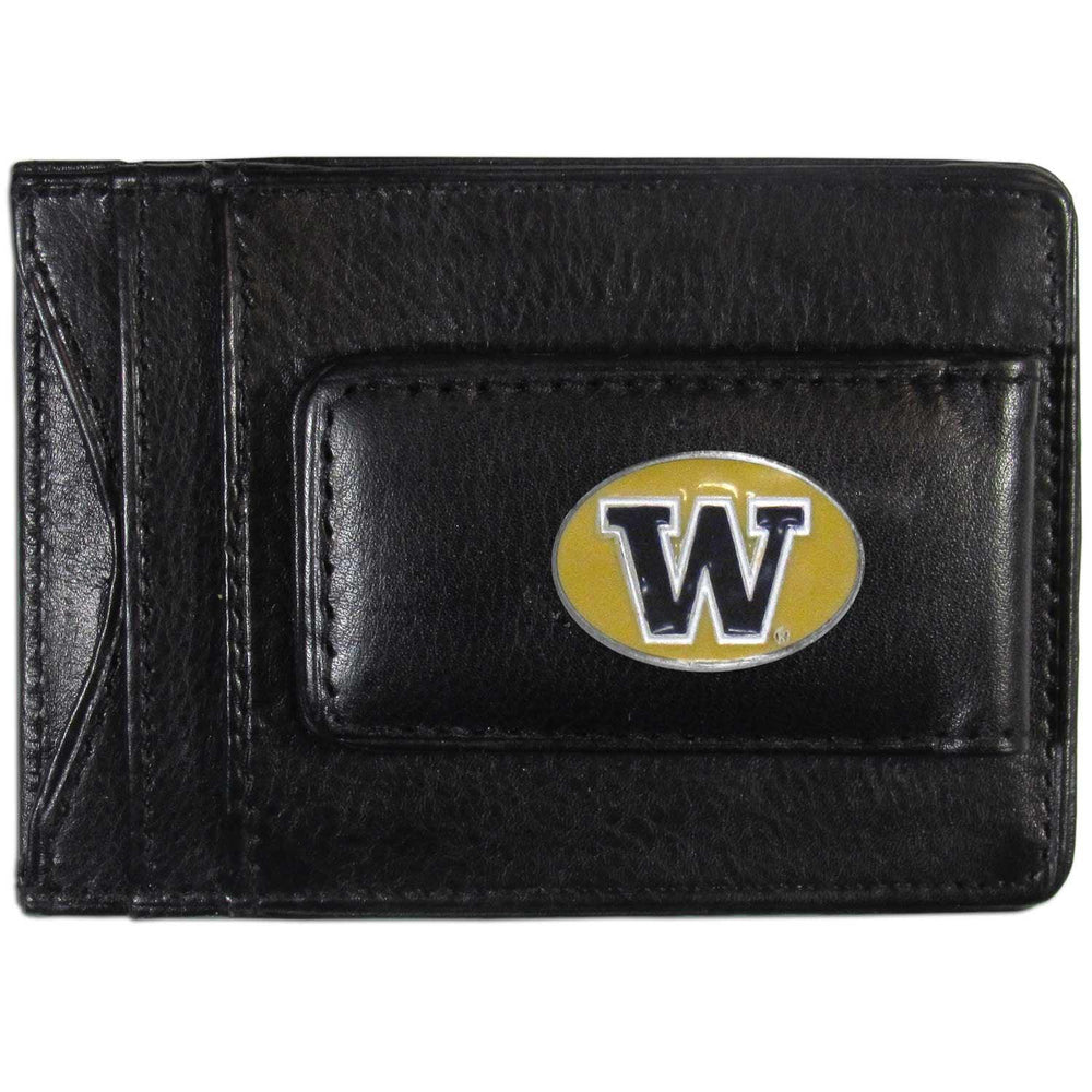 Washington Huskies Leather Cash & Cardholder - Siskiyou Buckle