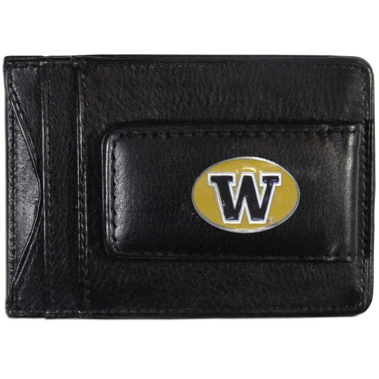 Washington Huskies Leather Cash & Cardholder - Flyclothing LLC