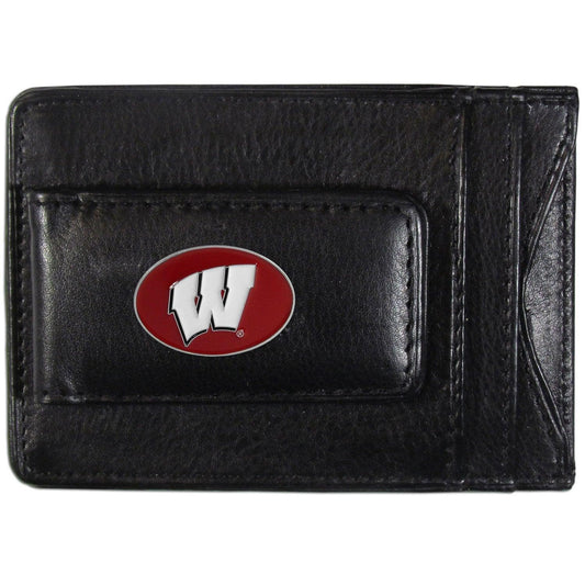 Wisconsin Badgers Leather Cash & Cardholder - Flyclothing LLC