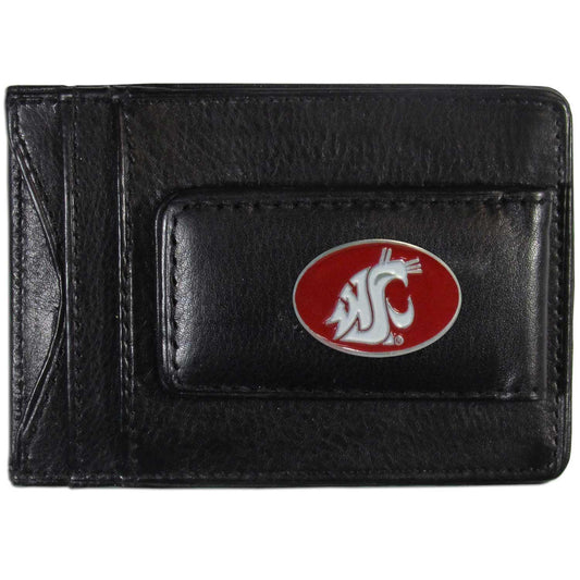 Washington St. Cougars Leather Cash & Cardholder - Flyclothing LLC
