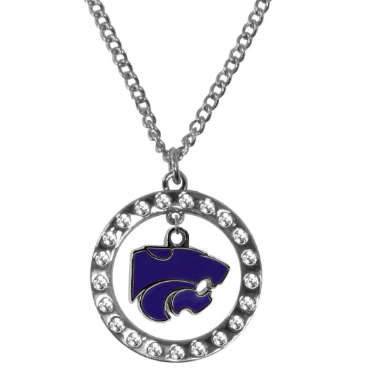 Kansas St. Wildcats Rhinestone Hoop Necklaces - Siskiyou Buckle