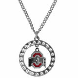 Ohio St. Buckeyes Rhinestone Hoop Necklaces - Siskiyou Buckle - Flyclothing LLC