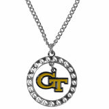 Georgia Tech Yellow Jackets Rhinestone Hoop Necklaces - Siskiyou Buckle