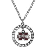 Mississippi St. Bulldogs Rhinestone Hoop Necklaces - Siskiyou Buckle