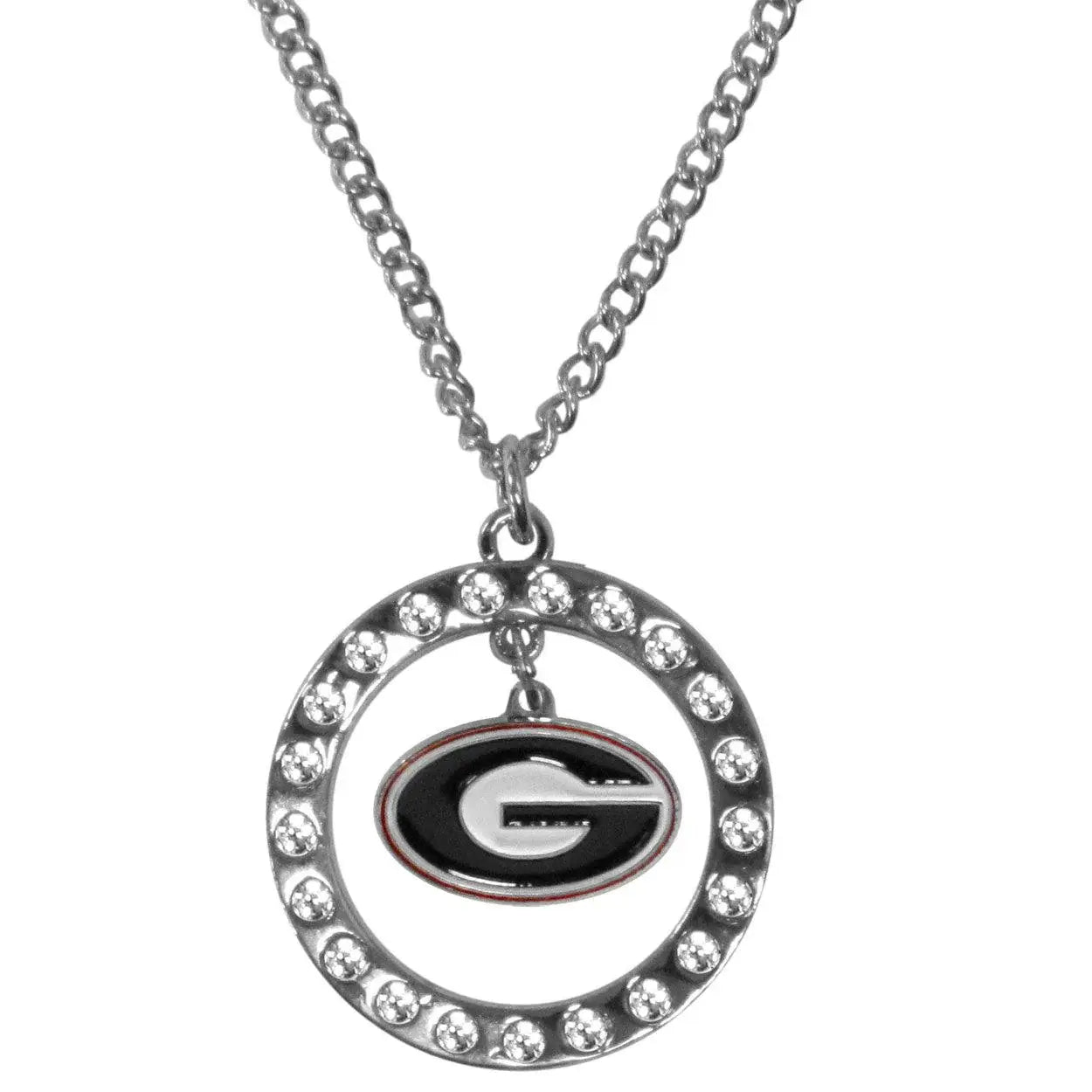 Georgia Bulldogs Rhinestone Hoop Necklaces - Siskiyou Buckle - Flyclothing LLC