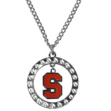 Syracuse Orange Rhinestone Hoop Necklaces - Siskiyou Buckle