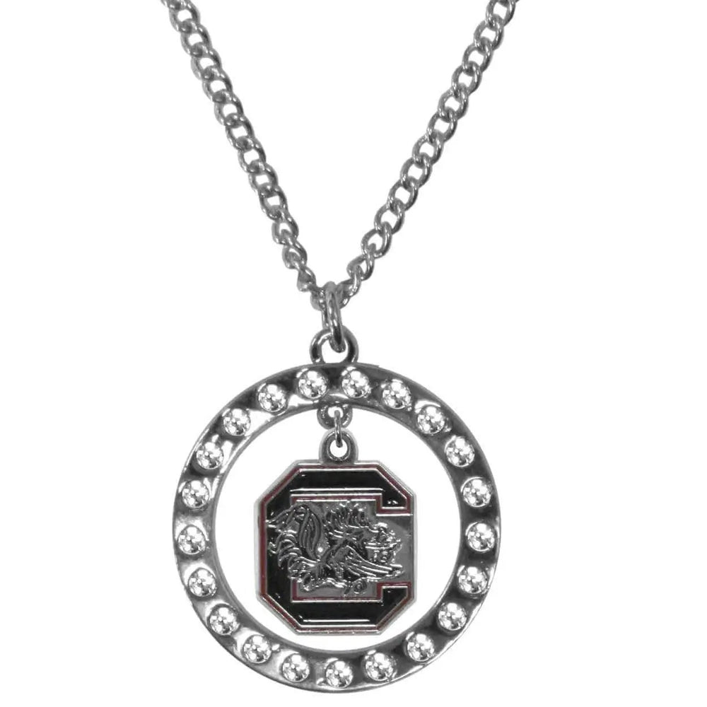 S. Carolina Gamecocks Rhinestone Hoop Necklaces - Siskiyou Buckle