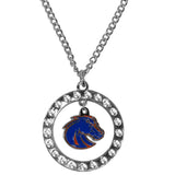 Boise St. Broncos Rhinestone Hoop Necklaces - Siskiyou Buckle