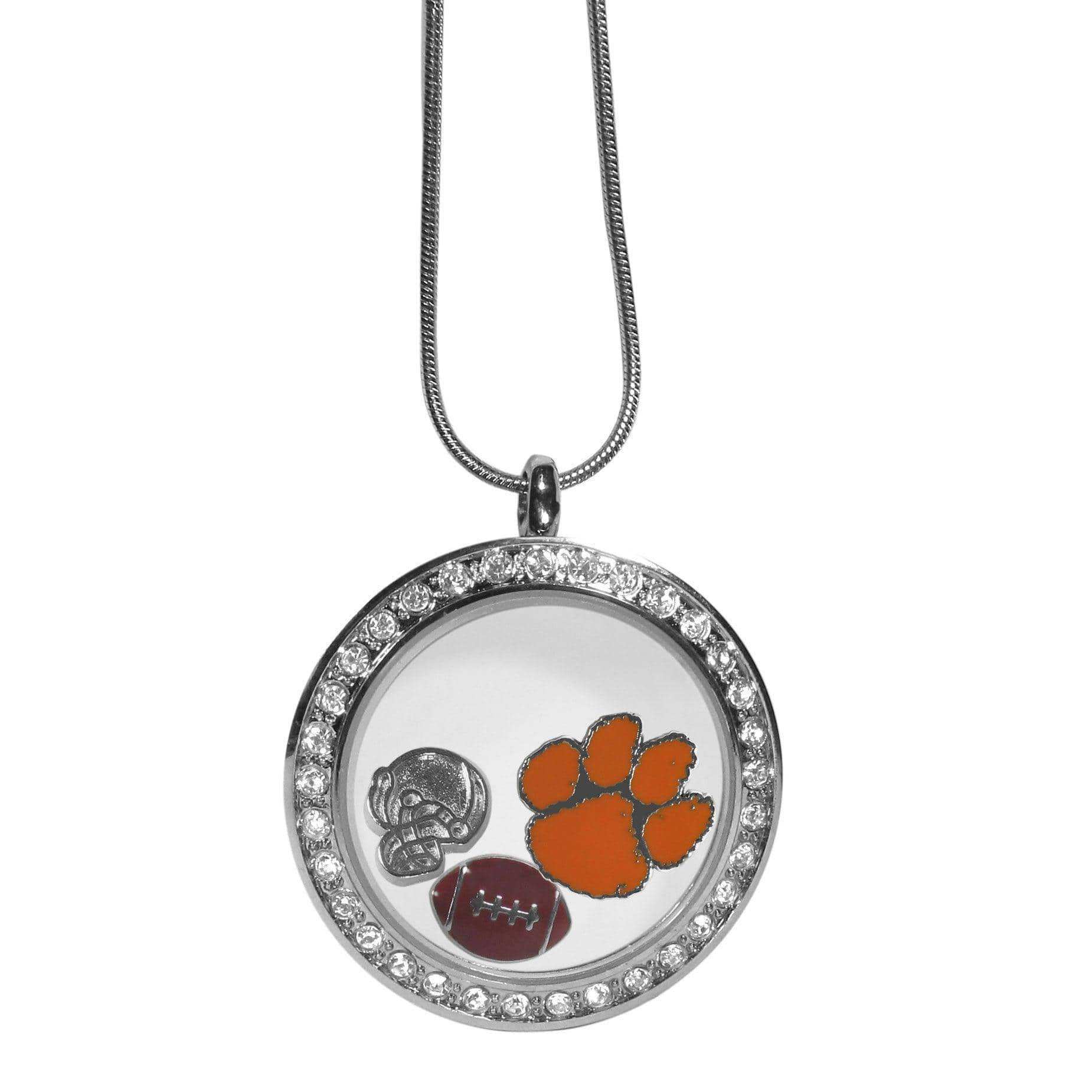 Clemson Tigers Locket Necklace - Siskiyou Buckle - Flyclothing LLC