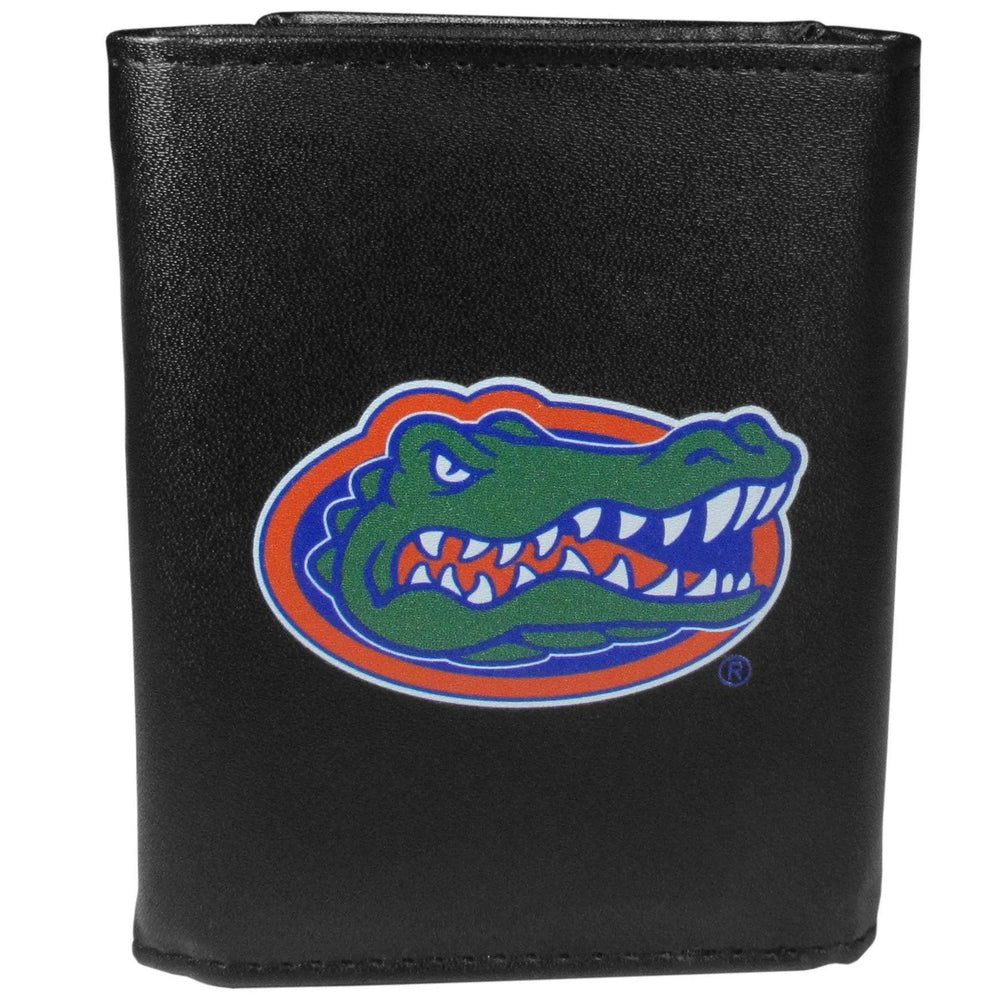 Florida Gators Leather Tri-fold Wallet, Large Logo - Siskiyou Buckle