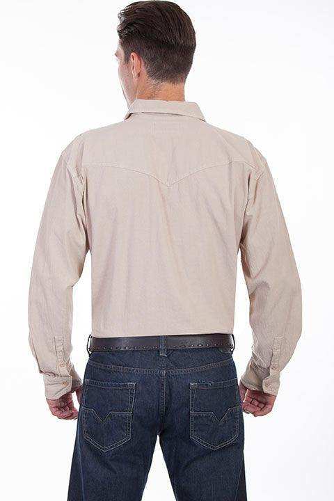 Scully SAND MEN'S WESTERN YOKE/2 POCKET SHIRT - Scully Leather - Flyclothing LLC