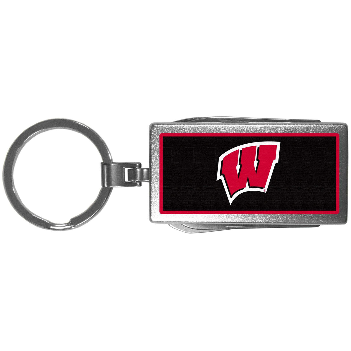 Wisconsin Badgers Multi-tool Key Chain, Logo - Flyclothing LLC