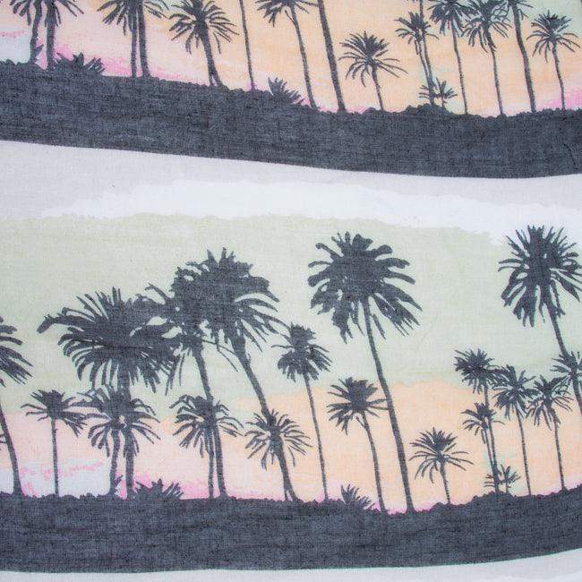 Green Bonnie Tropical Scarf - JGI - Flyclothing LLC
