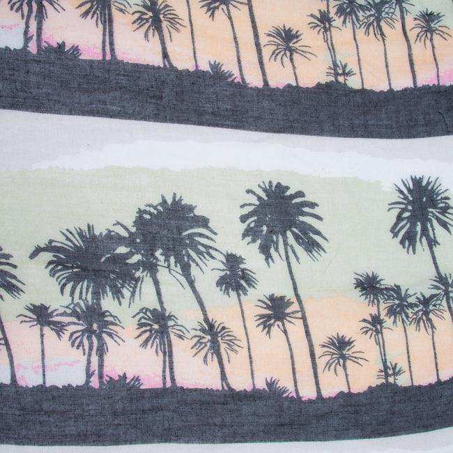 Green Bonnie Tropical Scarf - JGI - Flyclothing LLC