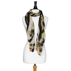 Green Bonnie Tropical Scarf - Flyclothing LLC