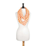 Zig Zag Neon Orange Infinity Scarf - JGI - Flyclothing LLC