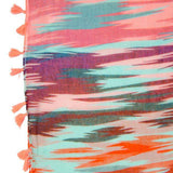 Shira Pink Zebra Infinity Scarf With Tassle Fringe - JGI - Flyclothing LLC