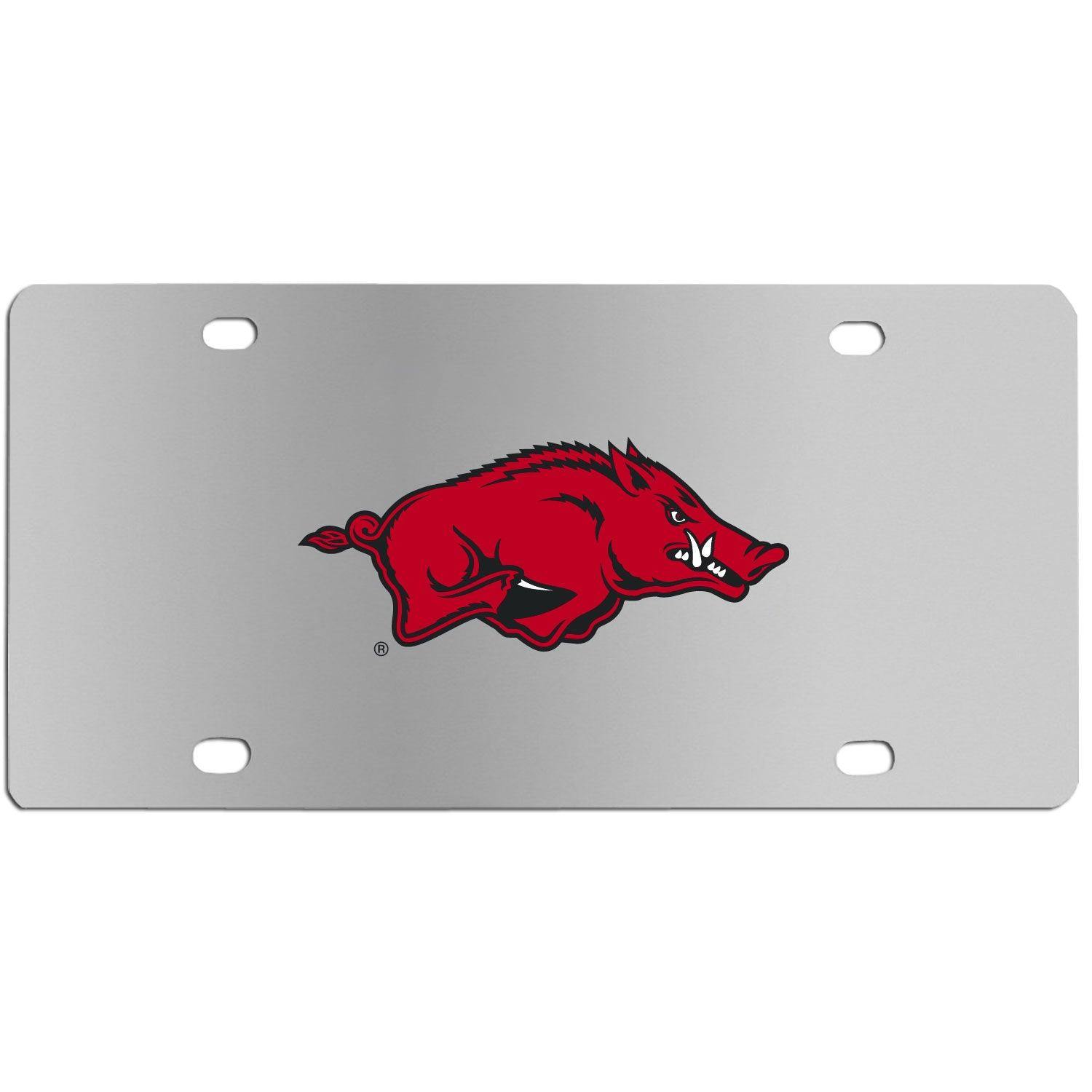 Arkansas Razorbacks Steel License Plate - Siskiyou Buckle