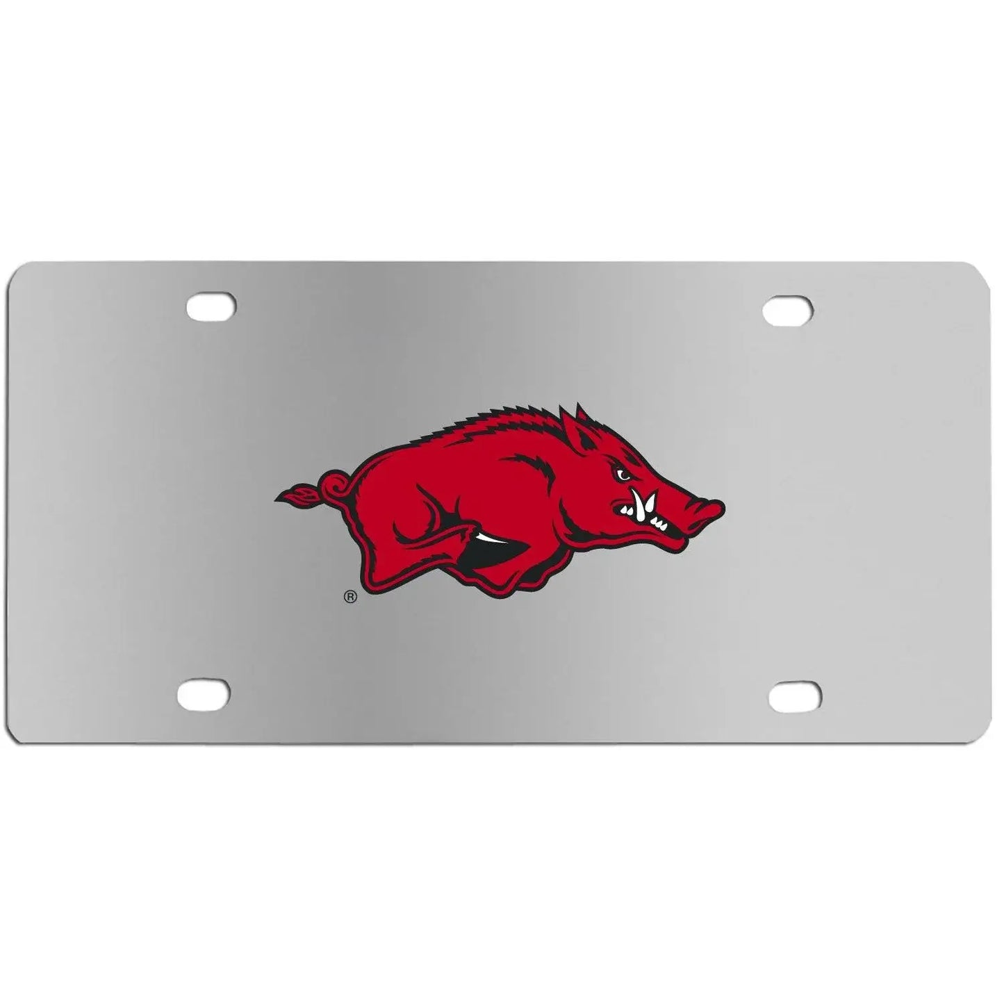 Arkansas Razorbacks Steel License Plate - Siskiyou Buckle - Flyclothing LLC