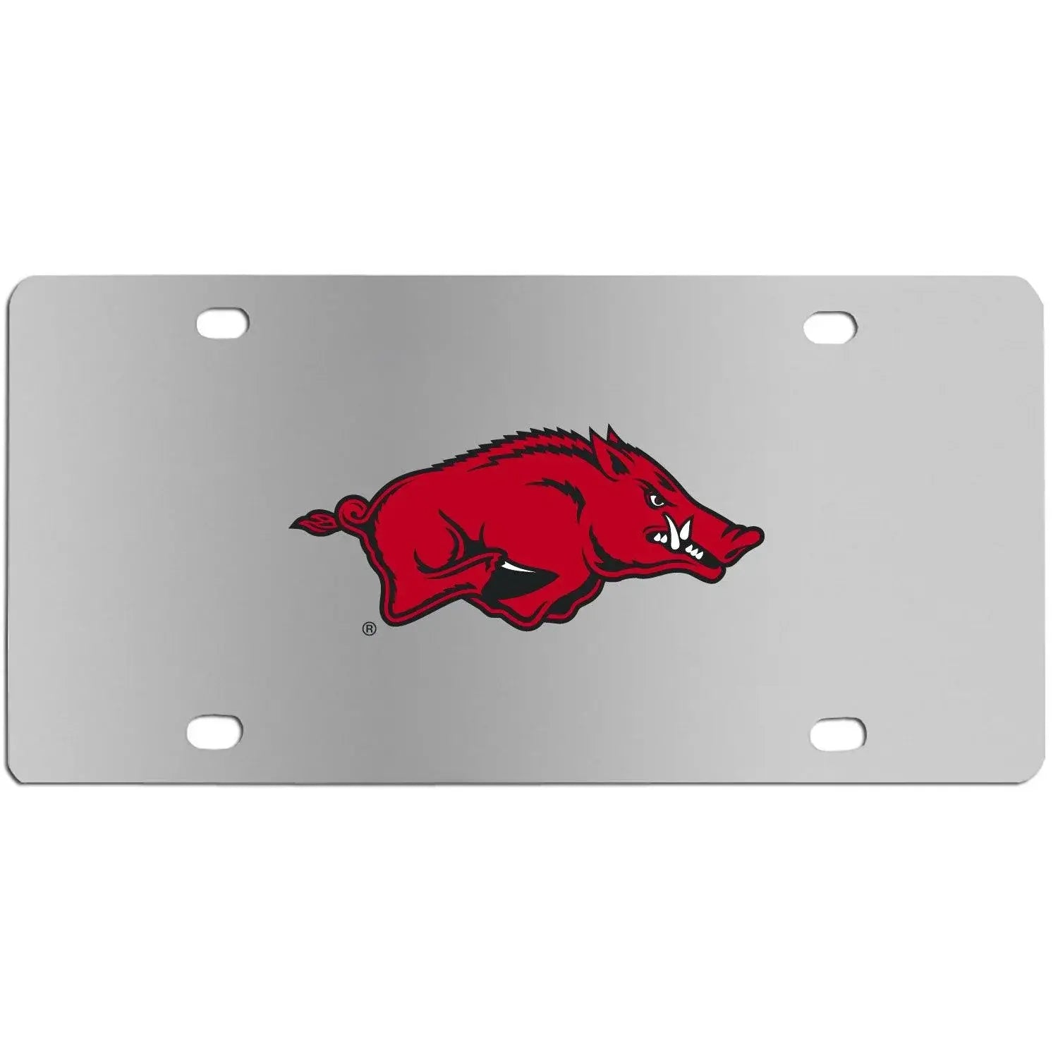 Arkansas Razorbacks Steel License Plate - Siskiyou Buckle - Flyclothing LLC