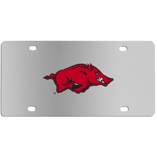 Arkansas Razorbacks Steel License Plate - Flyclothing LLC