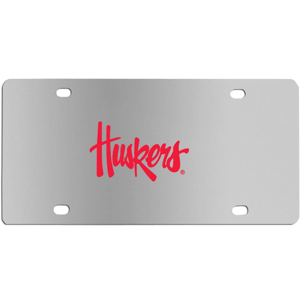 Nebraska Cornhuskers Steel License Plate Wall Plaque - Siskiyou Buckle