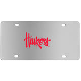 Nebraska Cornhuskers Steel License Plate Wall Plaque - Siskiyou Buckle